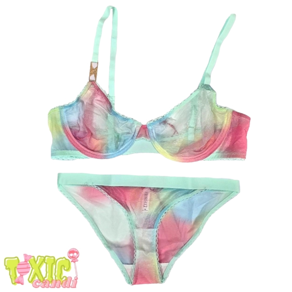 🍭 Fiorucci Sheer Lingerie Set 🍭 - Picture 1 of 4